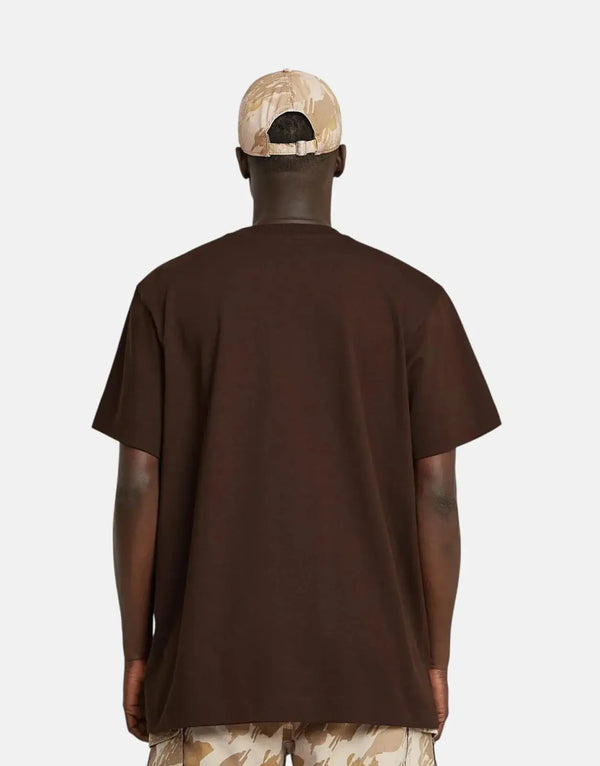 G-Star RAW Men's Essential Loose Fit Organic Cotton Deep Brown T-Shirt