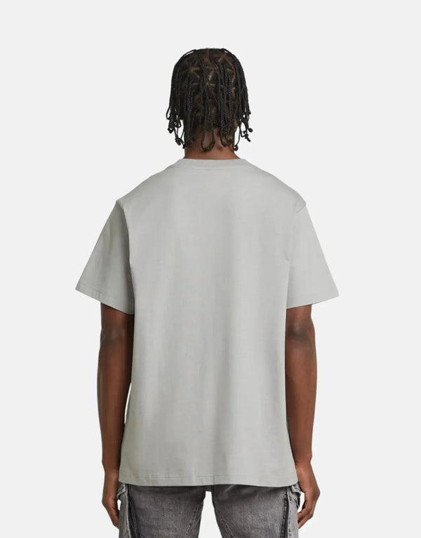 G-Star RAW Flock G-Script Grey Alloy Loose Fit Organic Cotton T-Shirt