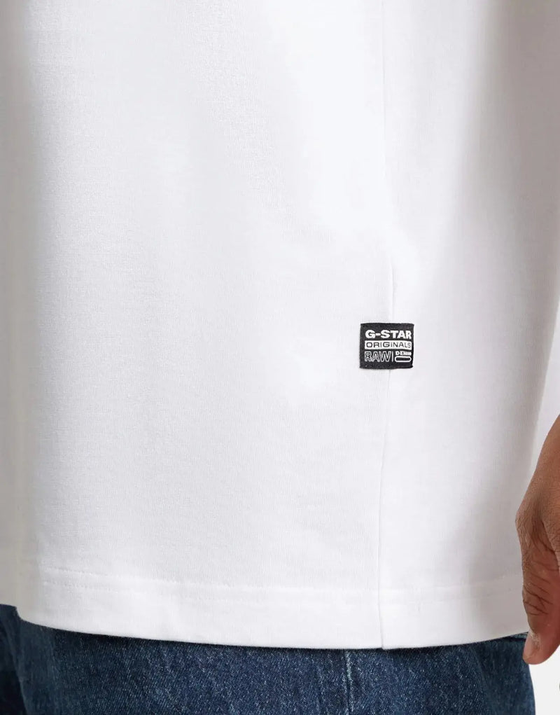 G-Star RAW Flock G-Script Loose Fit White Organic Cotton Men's T-Shirt