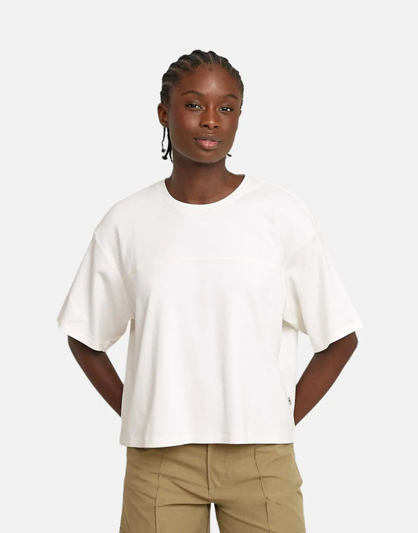 G-Star RAW G-Script Loose Fit Organic Cotton Chalk T-Shirt with Graphic Print