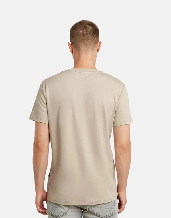 G-Star RAW Men's G-Script Organic Cotton Dark Brick T-Shirt with Graphic Print