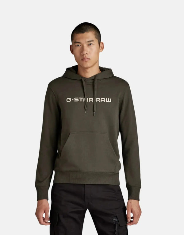 G-Star RAW Graphic Core Asfalt Hooded Sweatshirt: Soft Cotton Blend Comfort Hoodie