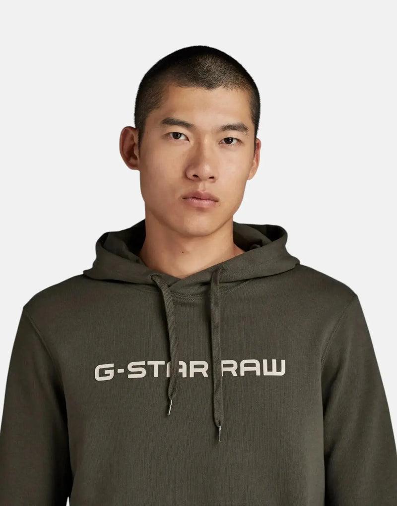 G-Star RAW Graphic Core Asfalt Hooded Sweatshirt: Soft Cotton Blend Comfort Hoodie