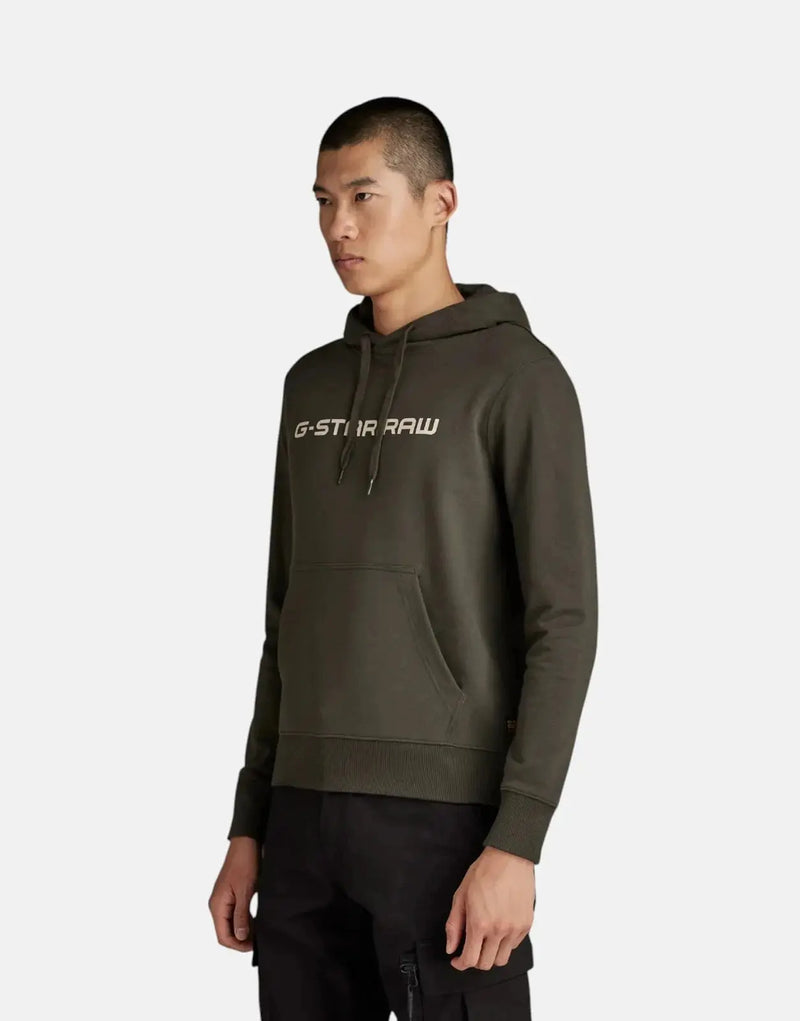 G-Star RAW Graphic Core Asfalt Hooded Sweatshirt: Soft Cotton Blend Comfort Hoodie
