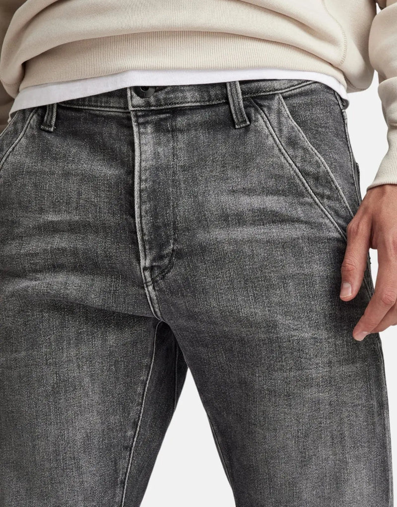 G-Star RAW Kairori 3D Slim Fit Jeans: Fog Grey Stretch Denim