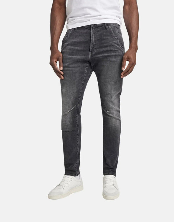 G-Star RAW Kairori 3D Slim Fit Worn Black Jeans for Men with Stretch