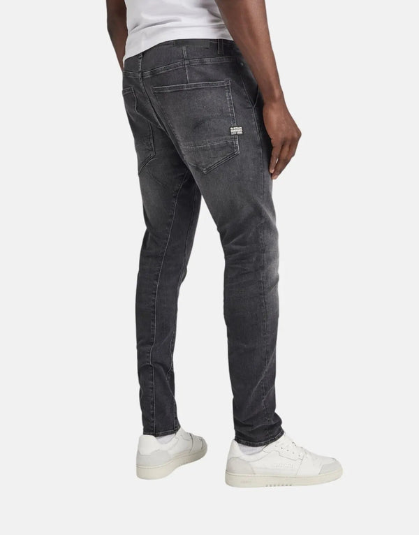 G-Star RAW Kairori 3D Slim Fit Worn Black Jeans for Men with Stretch