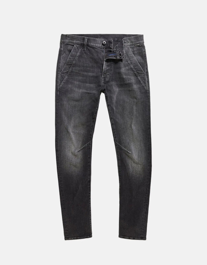 G-Star RAW Kairori 3D Slim Fit Worn Black Jeans for Men with Stretch