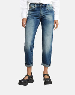 G-Star RAW Kate Boyfriend Azure Jeans: Relaxed Fit, Low Waist, Stretch Denim, Comfortable
