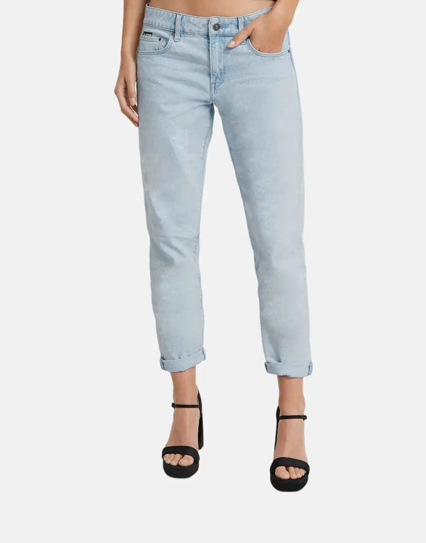 G-Star RAW Kate Boyfriend Jeans: Relaxed Fit, Light Wash, Stretch Denim Style