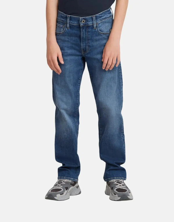 G-Star RAW Kids 3301 Straight Fit Medium Aged Denim Jeans