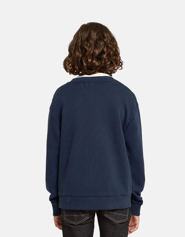G-Star RAW Kids Comic Sartho Blue Organic Cotton Loose Sweater - Playful Graphic Design