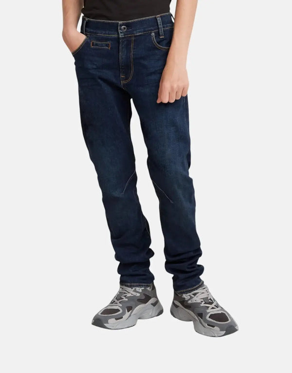 G-Star RAW Kids D-Staq Slim Dark Aged Jeans: Adjustable Waist, Comfort Stretch Denim