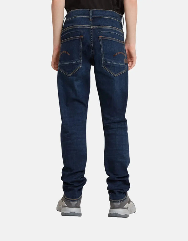 G-Star RAW Kids D-Staq Slim Dark Aged Jeans: Adjustable Waist, Comfort Stretch Denim