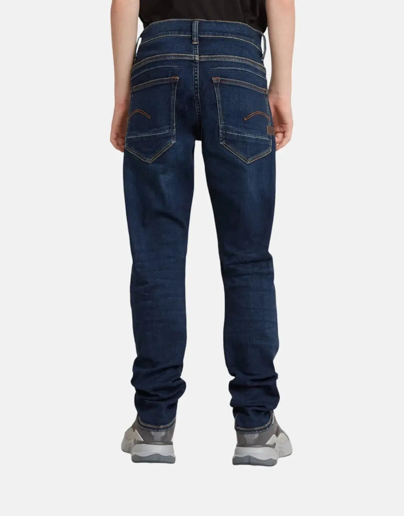 G-Star RAW Kids D-Staq Slim Dark Aged Jeans: Adjustable Waist, Comfort Stretch Denim