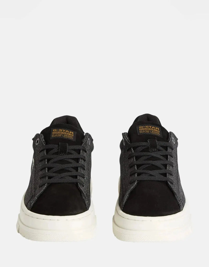 G-Star RAW Lhana Cup Low Sneakers: Stylish Cotton Leather Black Women's Footwear