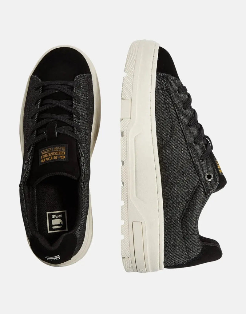 G-Star RAW Lhana Cup Low Sneakers: Stylish Cotton Leather Black Women's Footwear
