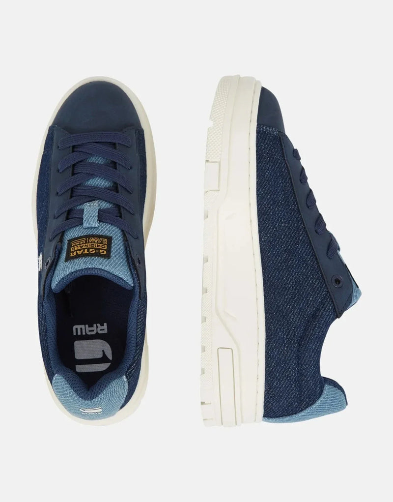 G-Star RAW Lhana II Denim Navy Platform Sneakers - Sleek Low-Cut Design