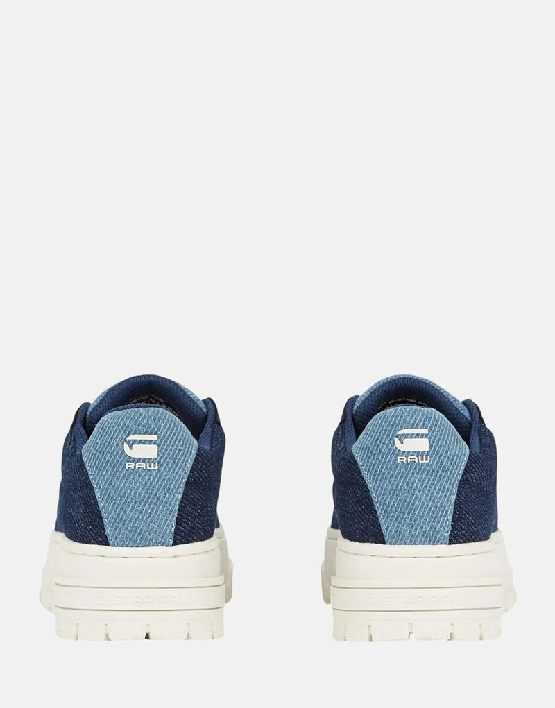 G-Star RAW Lhana II Denim Navy Platform Sneakers - Sleek Low-Cut Design