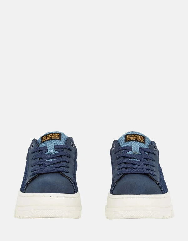 G-Star RAW Lhana II Denim Navy Platform Sneakers - Sleek Low-Cut Design
