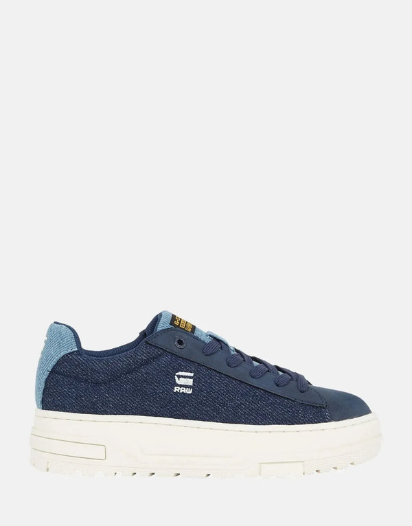 G-Star RAW Lhana II Denim Navy Platform Sneakers - Sleek Low-Cut Design
