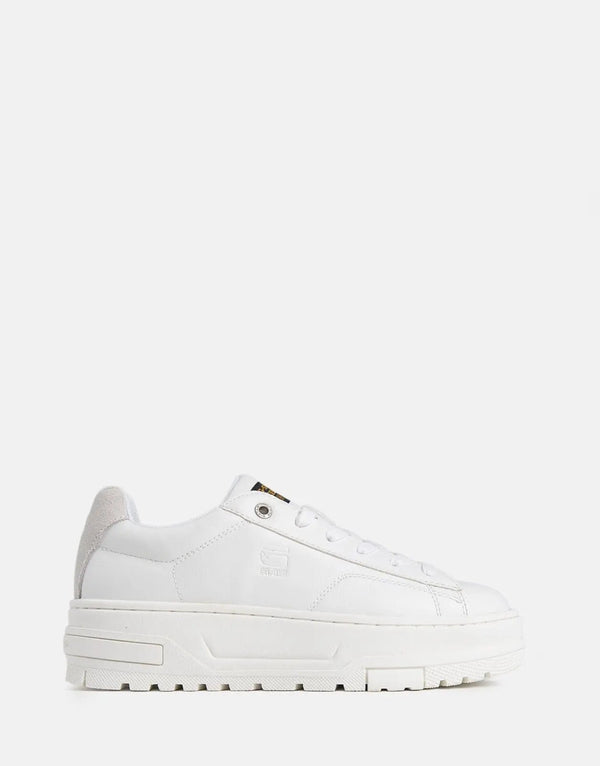 G-Star RAW Lhana II Tonal White Women's Fashion Sneakers - Sleek, Comfortable, Exclusive Style