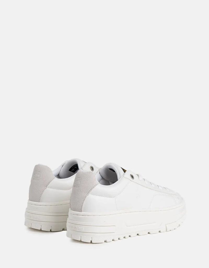 G-Star RAW Lhana II Tonal White Women's Fashion Sneakers - Sleek, Comfortable, Exclusive Style