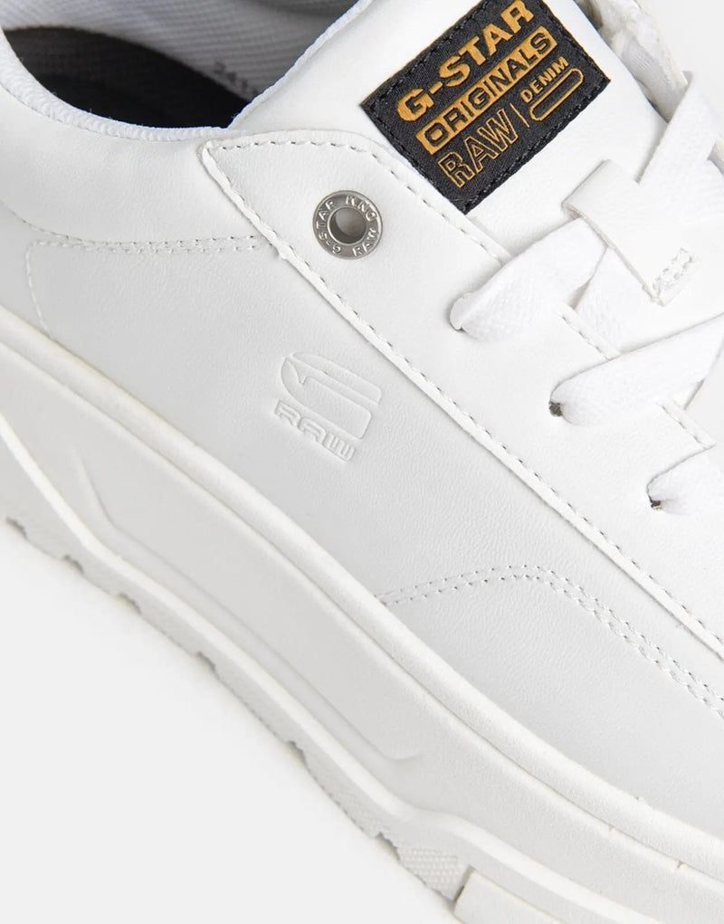 G-Star RAW Lhana II Tonal White Women's Fashion Sneakers - Sleek, Comfortable, Exclusive Style