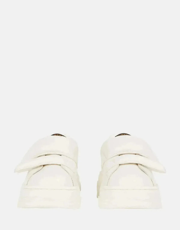 G-Star RAW Lhana II White Leather Velcro Sneakers for Women with Raised Sole