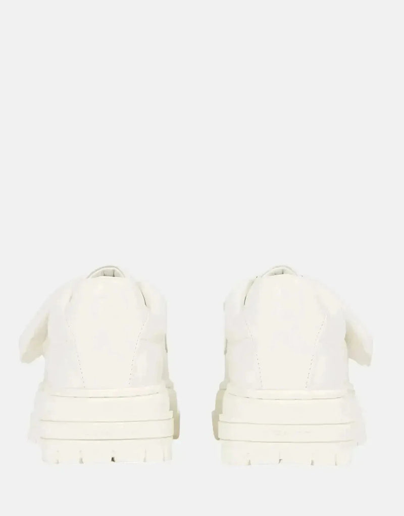 G-Star RAW Lhana II White Leather Velcro Sneakers for Women with Raised Sole