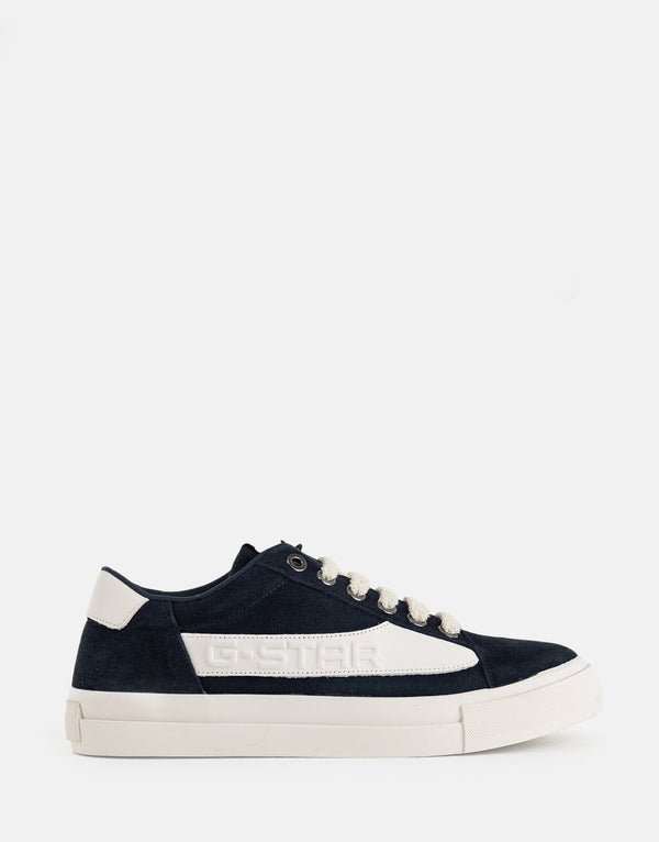 G-Star RAW Loom Basic Navy Offwhite Sneakers: Modern Style, Durable Comfort