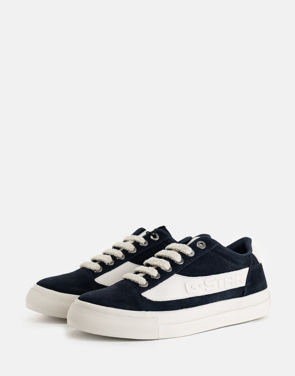 G-Star RAW Loom Basic Navy Offwhite Sneakers: Modern Style, Durable Comfort