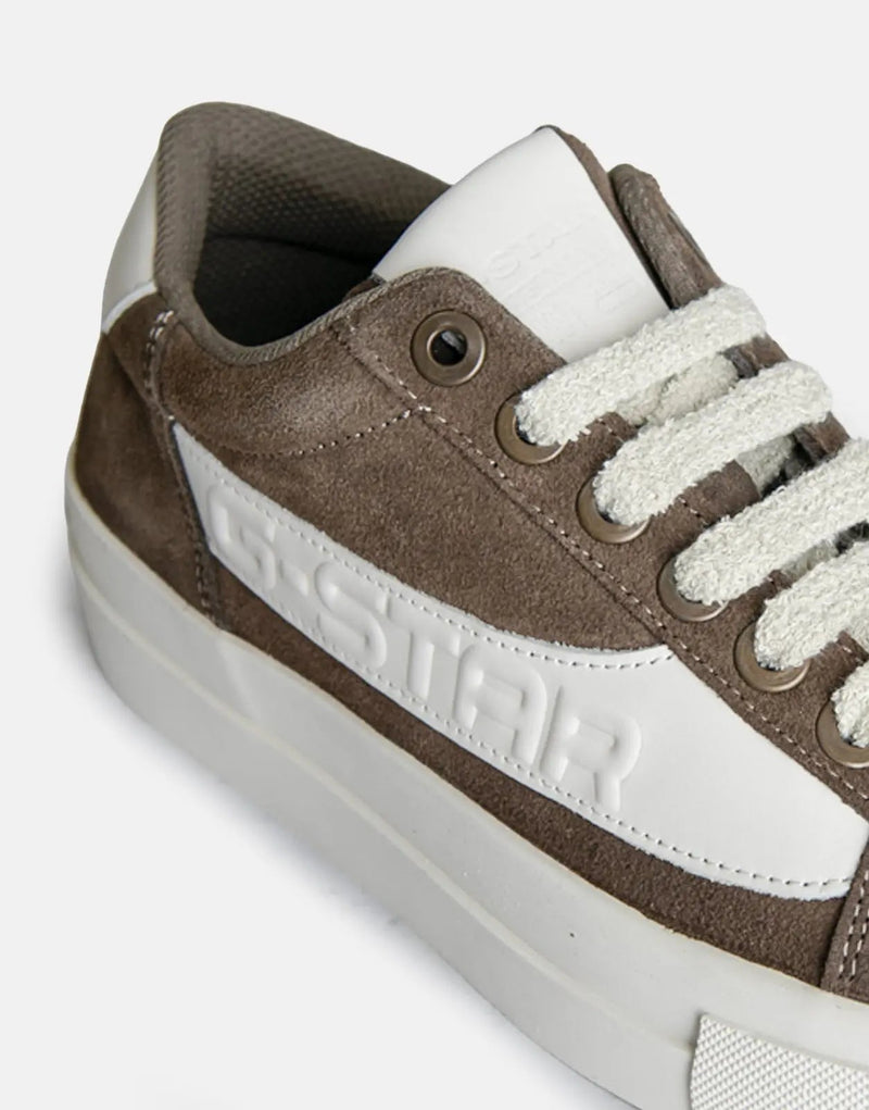 G-Star RAW Loom Basic Women's Taupe Off-White Sneakers: Stylish Comfort Everyday