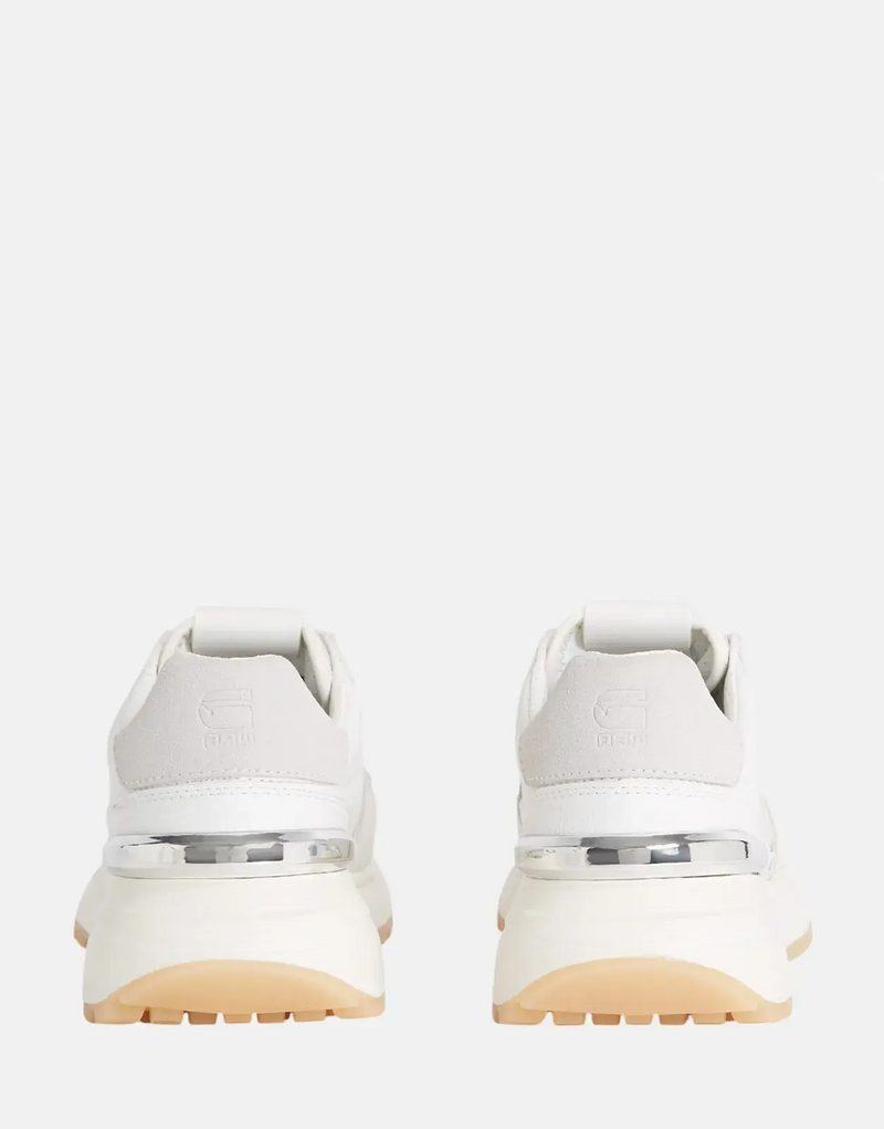 G-Star RAW Lyn Runner Low White Sneakers: Stylish Women's Leather Footwear