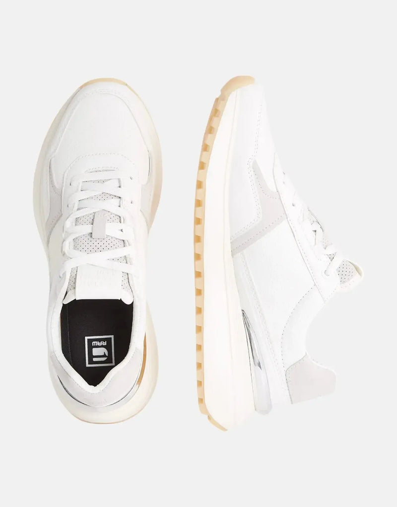 G-Star RAW Lyn Runner Low White Sneakers: Stylish Women's Leather Footwear