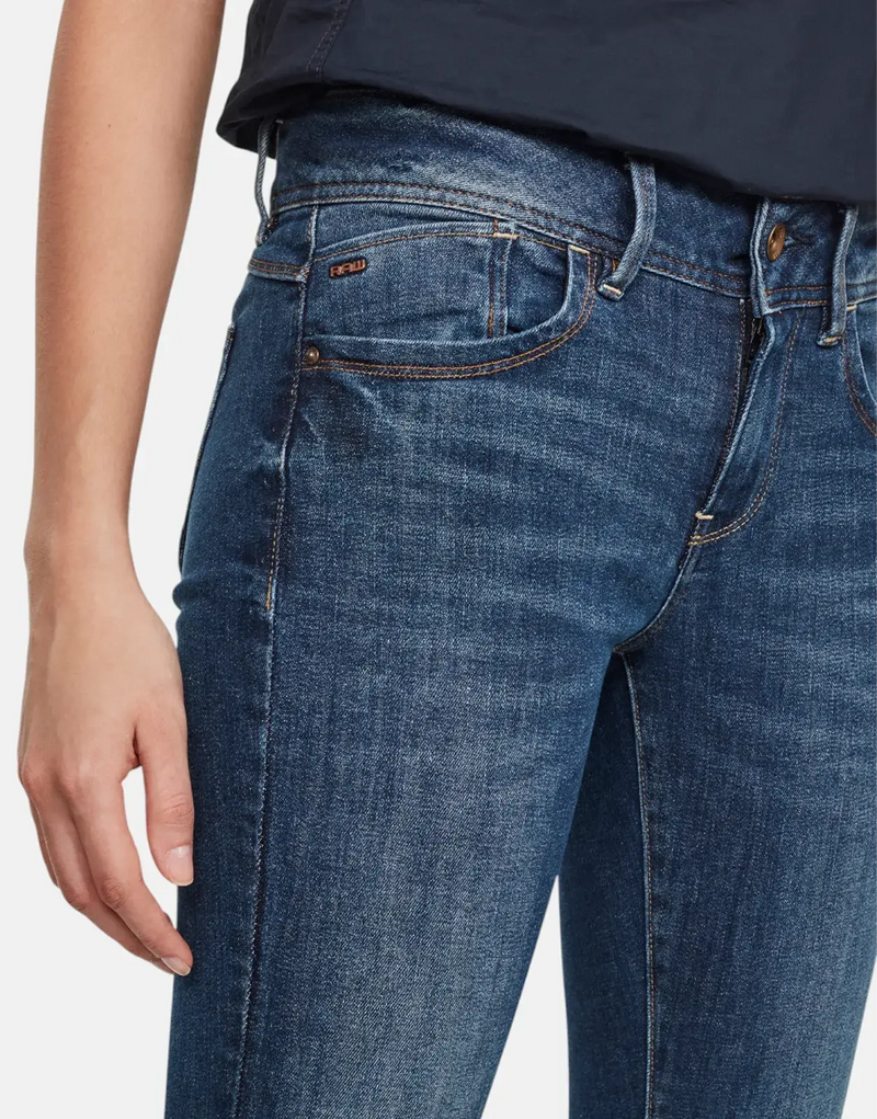 G-Star RAW Lynn Mid Skinny Medium Aged Blue Jeans: Flattering, Comfortable, Durable