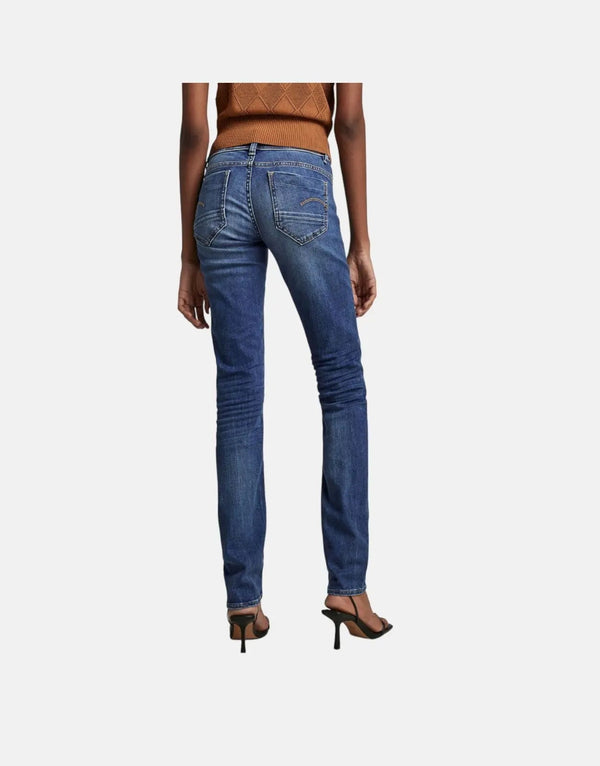 G-Star RAW Midge Straight Indigo Age Jeans for Women - Mid-Rise Denim
