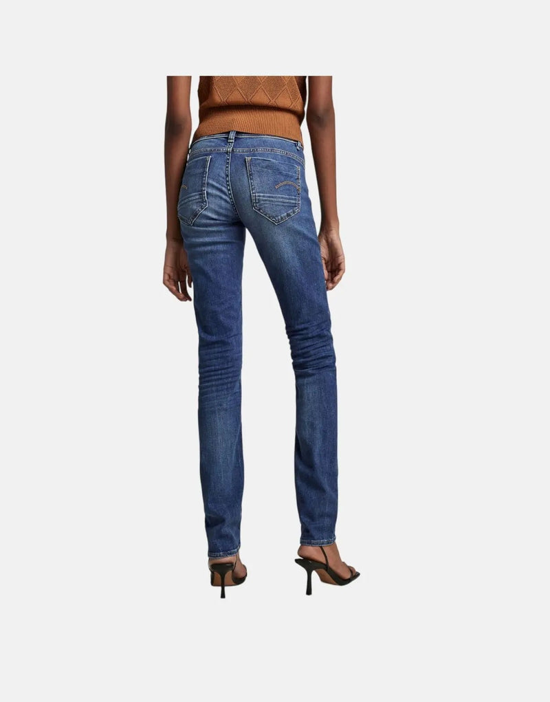 G-Star RAW Midge Straight Indigo Age Jeans for Women - Mid-Rise Denim