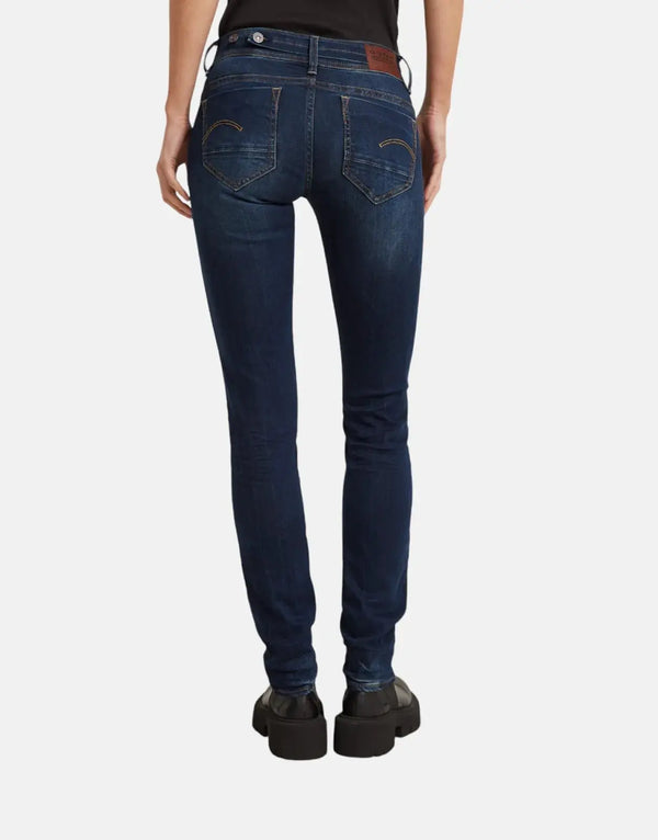 G-Star RAW Midge Straight Fit Jeans for Women - Mid-Waist Stretch Denim