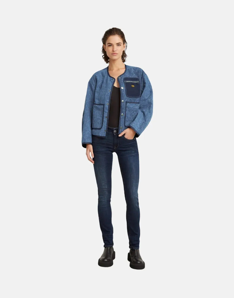G-Star RAW Midge Straight Fit Jeans for Women - Mid-Waist Stretch Denim