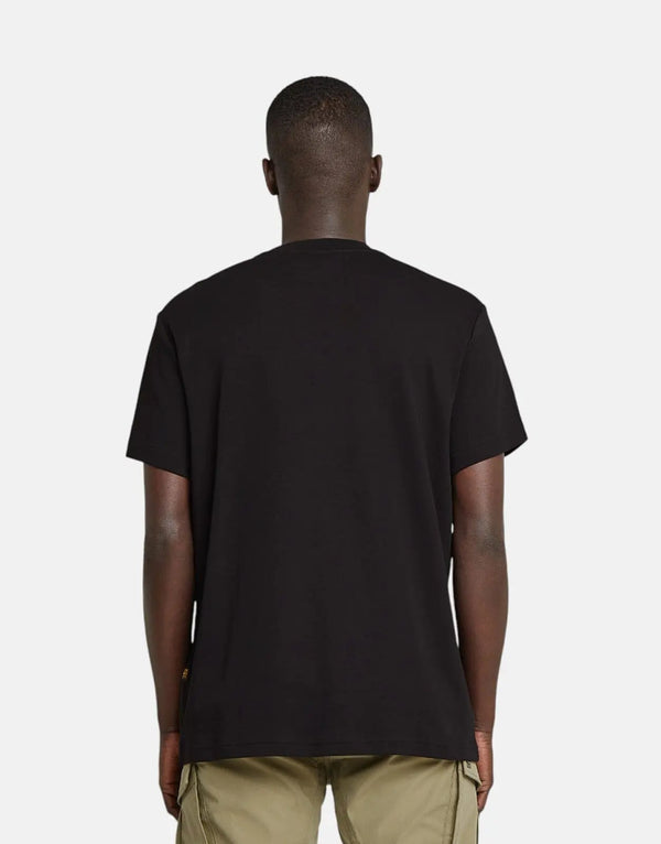 G-Star RAW Men's Old Skool Logo Black Tee: Soft Organic Cotton Style