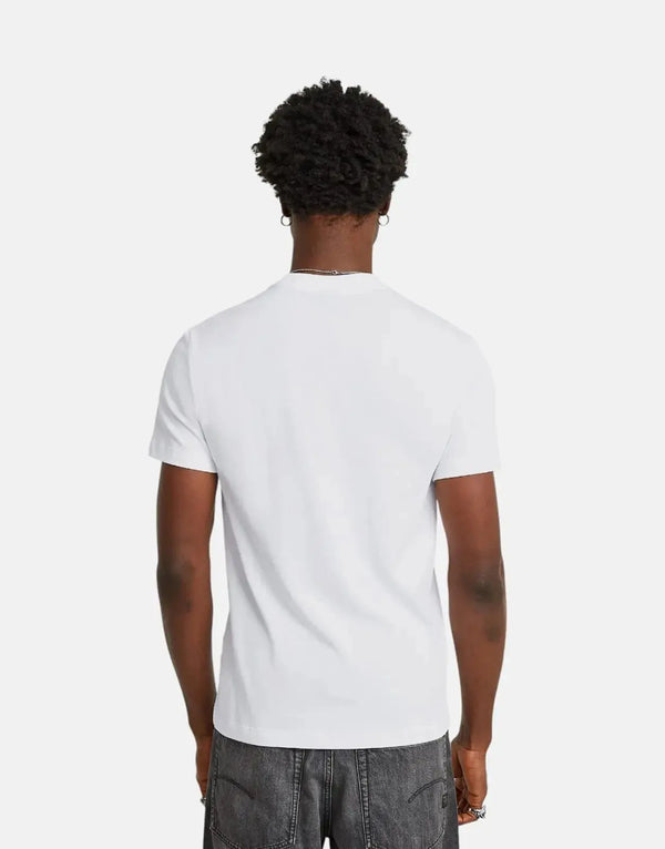 G-Star RAW Originals White Organic Cotton Graphic T-Shirt for Men