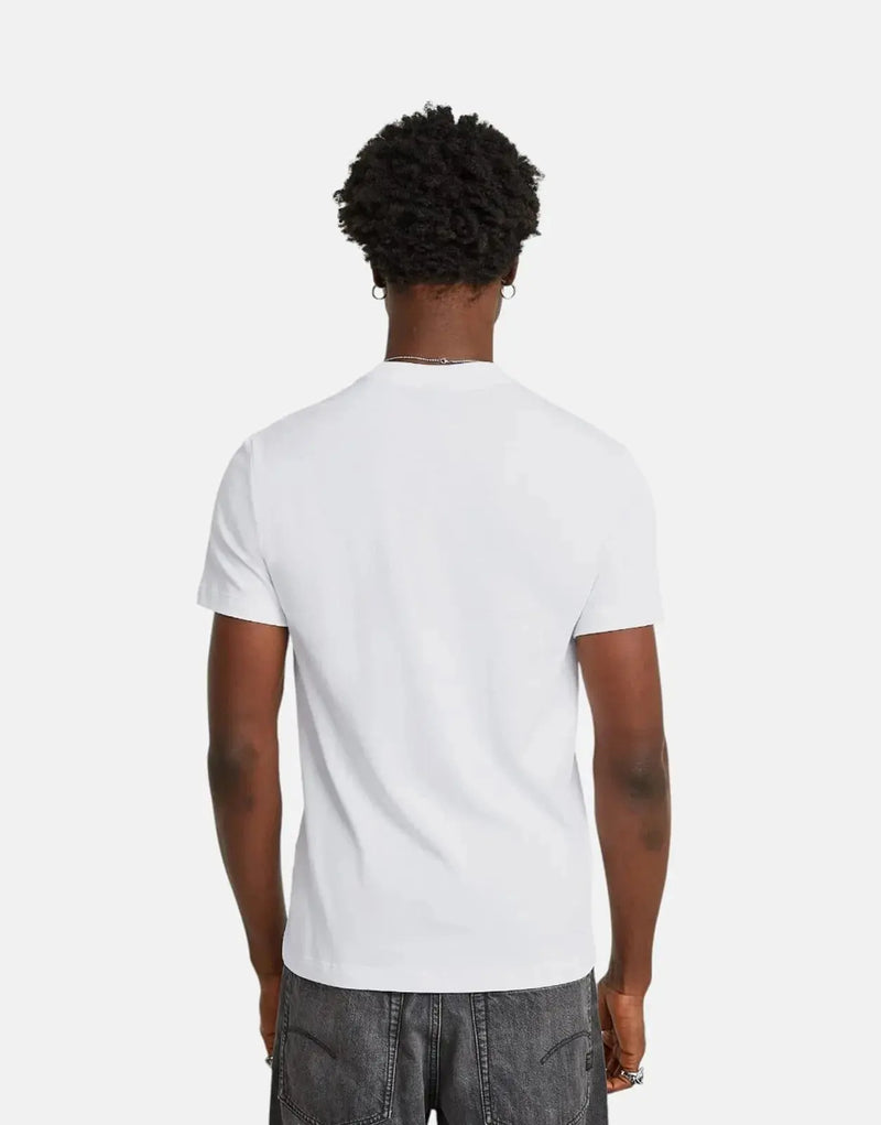 G-Star RAW Originals White Organic Cotton Graphic T-Shirt for Men