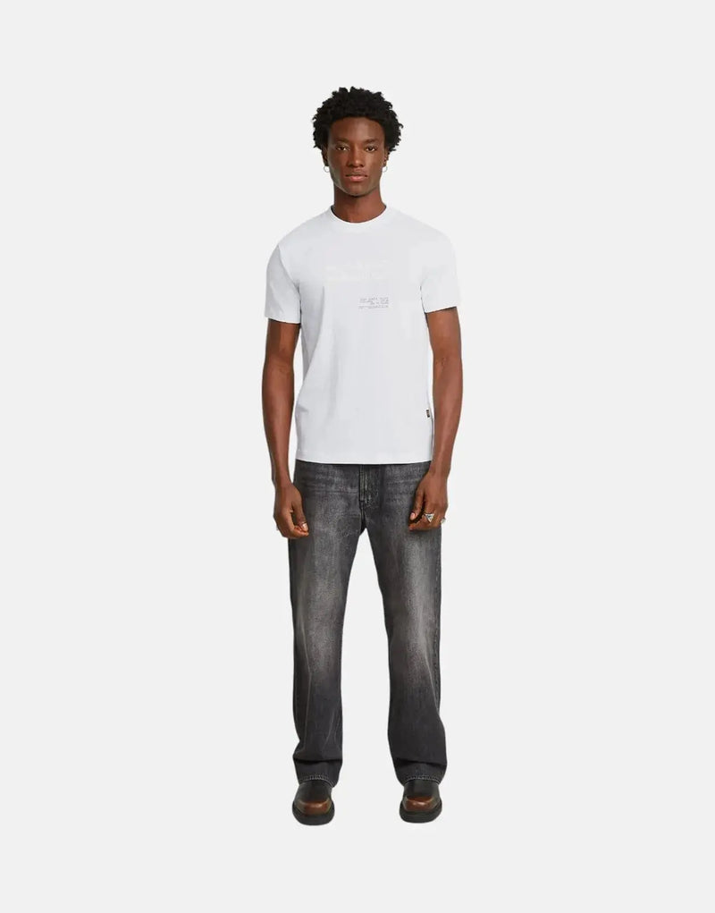 G-Star RAW Originals White Organic Cotton Graphic T-Shirt for Men