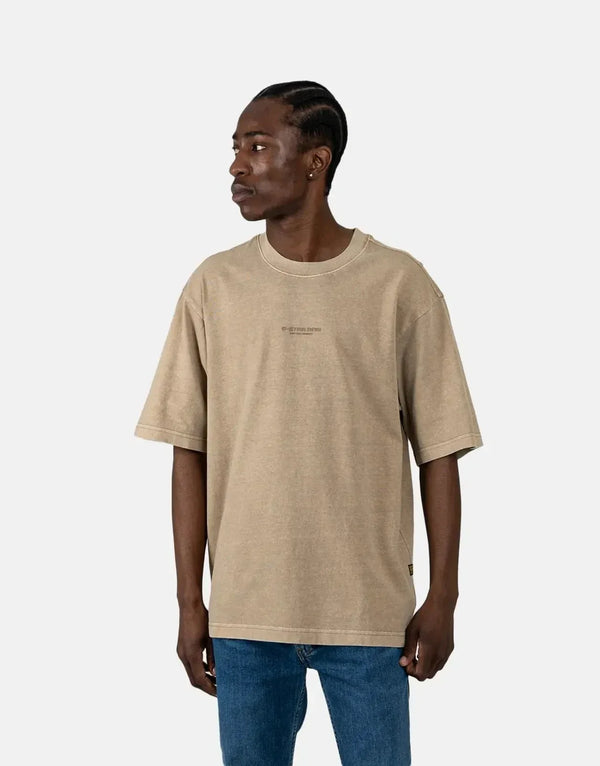 G-Star RAW Men's Overdyed Boxy Safari T-Shirt: Relaxed Fit, Chest Logo Style