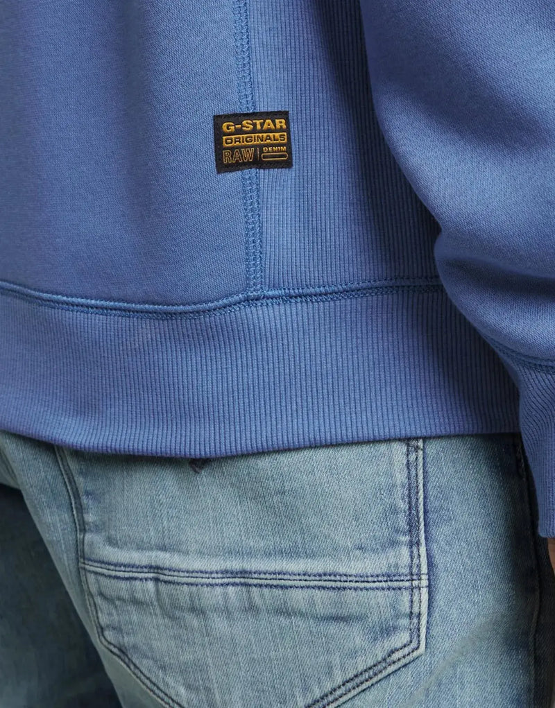 G-Star RAW Men's Premium Core Dutch Blue Sweatshirt: Organic Cotton, Recycled Comfort