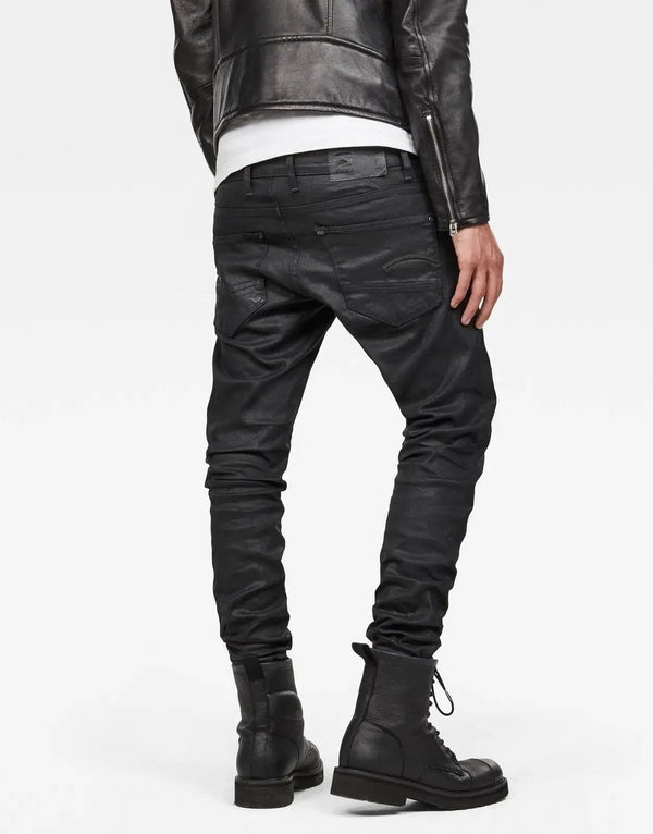 G-Star RAW Revend 3D Dark Wax Coated Super Slim Stretch Denim Jeans