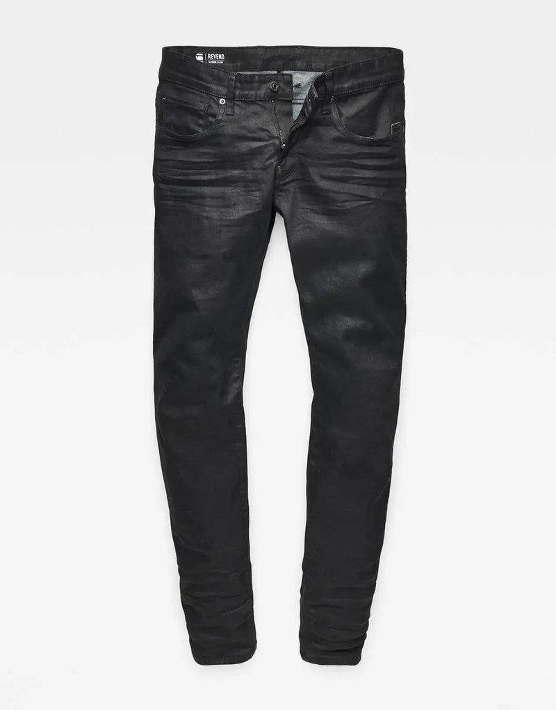 G-Star RAW Revend 3D Dark Wax Coated Super Slim Stretch Denim Jeans