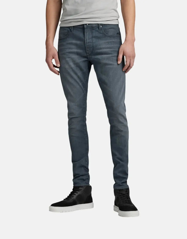 Men's G-Star RAW Revend FWD Skinny Jeans: Antic Chert Grey Stretch Denim