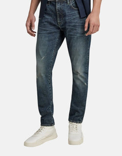 G-Star RAW Revend FWD Skinny Fit Japanese Stretch Denim Jeans - Distressed Blue